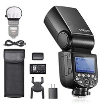 [Godox 정규 대리점＆기적 마크 첨부] Godox Ving V860IIIC V860III-C 76Ws 2.4G HSS 18000s TTL카메라 플래시 스트로브 7.2V2600mAh 0.01-1.5s 리사이클 타임 10레벨 LED 모데 필름 동봉