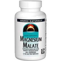 SOURCE NATURALS MAGNESIUM MALATE 마그네슘맬레이트, 상세내용참조, 없음