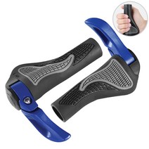 시그니처베이지 자전거 핸들 그립 바 손잡이 교체 YPZ038, 블루, 1개