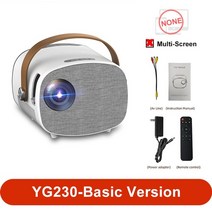 빔프로젝트 가정용빔프로젝터 빔프로젝터 미니빔프로젝터 lejiada yg230 led 휴대용 프로젝터 1003939 디스플레이 화면 홈 영화 1080p 지원 비디오 크리스마스, 멀티미디어, au 플러그