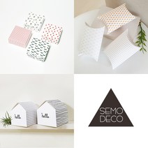 세모데코 포장선물상자 모음, 1개, 01.오목상자-주황비