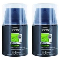 로고나 징코&카페인 스무딩 하이드로 페이스 Q10 맨 남성 크림 비건 50ml 2팩 (독일배송) Logona mann Smoothing Hydrocream Face Cream Ve