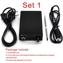 버닝 우드버닝 납댐 burning T12-956 납땜 디지털 스테이션 전자 납땜 인두 OLED 1.3인치 블랙 M8 금속 핸들 및 T12 납땜 인두 팁 포함, SET1