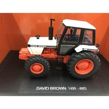 농업용 부품 기계 UH 다이 캐스트 1:32 스케일 케이스 데이비드 브라운 1490-4WD 트랙터 합금 농업 차량 모, 01 A