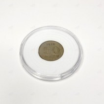 기념 주화 동전 케이스 희귀 코인 수집 보관 홀더 켈렉션 투명 캡슐 취미 링1p