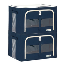 조은리빙 모던 리빙박스 100L, 네이비, 4p