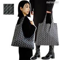 인피너리 명품 장바구니 에코백 미디움 중형 ( 단체 선물 답례품 여행 가방 ), 미디움_블랙, 1개