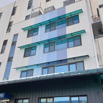 캐노픽스 550x9100 단독주택 상가 아파트 외부 출입구 주차장 차양 비가림 캐노피공사, 블루, 블랙, 은백색(기본색상)