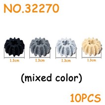 하이테크닉 MOC 기술 부품 기어 벌크 브릭 DIY 하이테크 블록 모든 브랜드 호환, 32270-혼합-10개