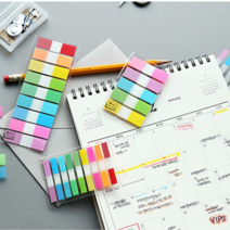 팝업플래그 떡메모지 떡메 메모잇 형광 5색 40매