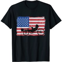 브랜드없음 Black Russian Terrier American Flag 4th Of July Dog 프리미엄 티셔츠