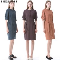 쉬즈미스 쉬즈미스 솔리드 스트레치 원피스