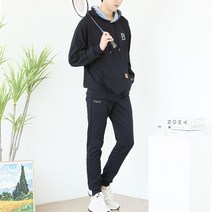 블루포스 남여공용 엘튼 후드티 트레이닝 세트 국내생산 남자 긴팔티셔츠 커플 운동복 조거팬츠 츄리닝세트