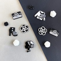 흑백 가방 재킷 힐 샌들만들기파츠재료