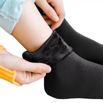 스노우보드데크 스노보드 스노우보드장비 부츠 바닥 양말 벨벳 여성 겨울 따뜻한 두꺼운 열 양말 소프트 캐주얼 솔리드 컬러 양말 울 캐시미어 홈, 검은색, 1 쌍