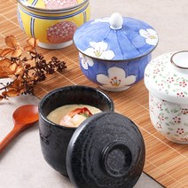 일본식 계란찜 그릇 차완무시 차왕무시 자완 자왕무시, 1개, 04-열매꽃 차완무시