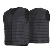 늑대와여우 남성 작업복조끼 브이넥 경량패딩조끼 빅사이즈조끼 경량조끼 누빔조끼 작업복상의 작업조끼