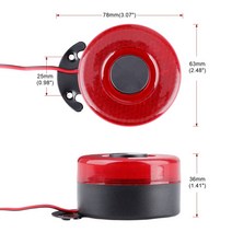 후진벨 트럭 화물차 백부저DC 12V-24V 105dB 비프 리버스 비퍼 에어 호른 경고 사이렌 사운드 신호 백업 경, 01 6 sounds