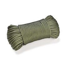 MOLADRI 30.5m(100피트) 파라코드 긴 나일론 로프 튼튼한 폴리에스터 코드 초강력 타이 다운 스트랩 브레이드 이사 야외 캠핑 빨랫줄용 얇은 본디지 풀 로프, Reflective Orange