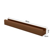 전신거울 받침대 미끄럼 방지 원목 거치대 45cm, 월넛색 58cm