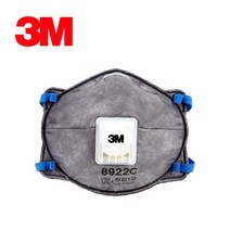 3M 8922C 1급방진마스크 용접흅 1급 분진 냄새제거 악취제거 공업용 산업용 마스크, 1매