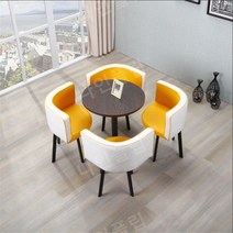 휴게실 테이블 카페 테이블 도서관 오피스 회의실 테이블 감성 예쁜, 90x90x75cm, AO