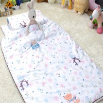 라텍스 어린이집 낮잠이불세트 이불가방 아기 플라워, 고양이