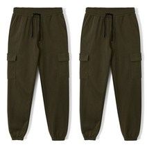 2장묶음 (1+1) 남녀공용 카고 조거팬츠 (MDIP027LJ)