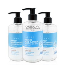 엘퓨어 퍼펙트 핸드클리너 ELPURE PERFECT HAND CLEANER 에탄올 62% 손소독제 손세정제 펌프형 300ml, 1개