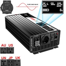2000W 순수 사인파 전원 인버터. 12V/24V/4 DC ~ 110V LCD 화면, 03 4_02 100 볼트_06 europe