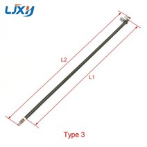 전기온수기부품 ljxh 2 pcs 410415420425430mm 어닐링에 의한 전기 오븐 전기 열 튜브 용 원형 금속 시트가있는 녹색 가열 요소, 220v, l1(430mm) l2(458mm), 유형 3