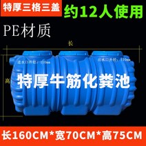 농막정화 PE 정화조 배수구 화장실 오수 탱크, 12인 파란색 160x70x75