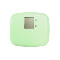 아이워너 효율적인 공간 활용 초경량 미니 전자 체중계 최대 150kg 측정 100g단위 직전체중 표기기능, 그린 KS-1000