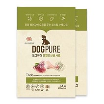 도그퓨어 유기농 원료70%함유 사료 혼합유산균 강아지 3kg, 단품없음
