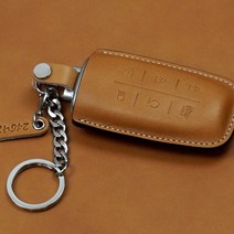 이지스오토랩 제네시스 GV80 올뉴 G80 GV70 키케이스 키홀더 스마트키홀더, 찰튼모던 G-02(6버튼) 카멜