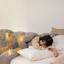 자가발열 이불매트 양털 양면 토퍼, 싱글
