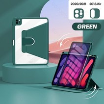 ebook리더기 이북 북 전자책 단말기 전자북아이패드 미니 6 케이스 프로 11 2021 10.2 7 세대 8 9 커버 360 도 회전 에어 4 5, 03 dark green, 01 10th Gen 2022