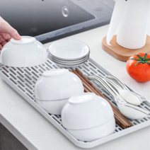 싱크대 물빠짐트레이 미니컵건조대 슬림식기건조대 소형, 물빠짐 건조 트레이 대형