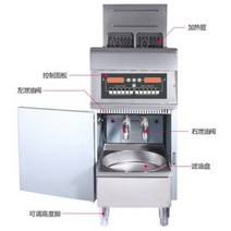 업소용 튀김기 급식용 초음파 주방 튀김기계 상업용, 220v 9kw 단일 실린더 스크린 프라이어
