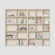 한샘 샘 와이드 책장 5단 120cm+샘 5단 120cm시공set, 라이트메이플(C)