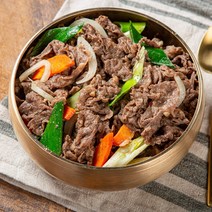 전류리종가집 1+등급 한우 양념 소 불고기 소불고기전골 500g 소고기불고기 냉동, 300g x 2팩 총 600g, 2개