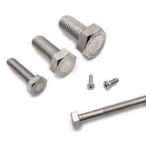 스텐 육각 볼트 SUS 너트 미리 인치 머신 규격 M4 부터 M24 5/16 부터 3/4, M10(10mm), 120mm, 1개