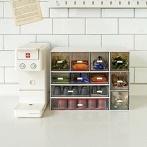 사무용품 데스크 다용도 미니서랍 정리함, 직사각형3칸