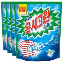 옥시크린 1kgx4팩 옷 얼룩 제거 제 리필 옥시 배니시 의류 빨래 산소계 표백제 세제, 4팩, 36oz