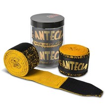 Fantecia 남성 및 여성용 복싱 핸드 랩 무에타이 킥복싱 복싱용 탄성 전문 MMA 495.3cm(195인치) 핸드랩 붕대, yellow