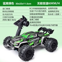 전문가용 성인용 4WD 4륜구동 오프로드 레이싱카 RC카, 배터리 4개, 픽업 그린