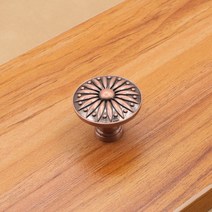 27-33mm 골동품 당겨 핸들 라운드 모양 캐비닛 레트로 서랍 손잡이 옷장 문 가구 하드웨어 피팅, 04 Red ancient 33mm