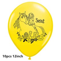 승마복 스피릿 라이딩 말 풍선 생일 축하 배너 애니메이션 컵케익 토퍼 파티 베이비 샤워 장식 키덜트, 26 10pcs Latex Balloons