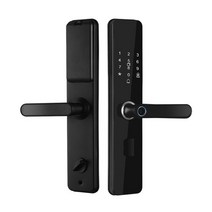 도어락 디지털 현관 스마트 전자 자동 생체 키 잠금 비상 신제품, 1.Black