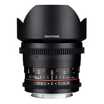 일본직발송 2. SAMYANG(삼양) SAMYANG 동영상용 단초점 초광각 렌즈 VDSLR 10MM T3.1 니콘 AE용 APS-C용 B, One Size, 니콘 F AE